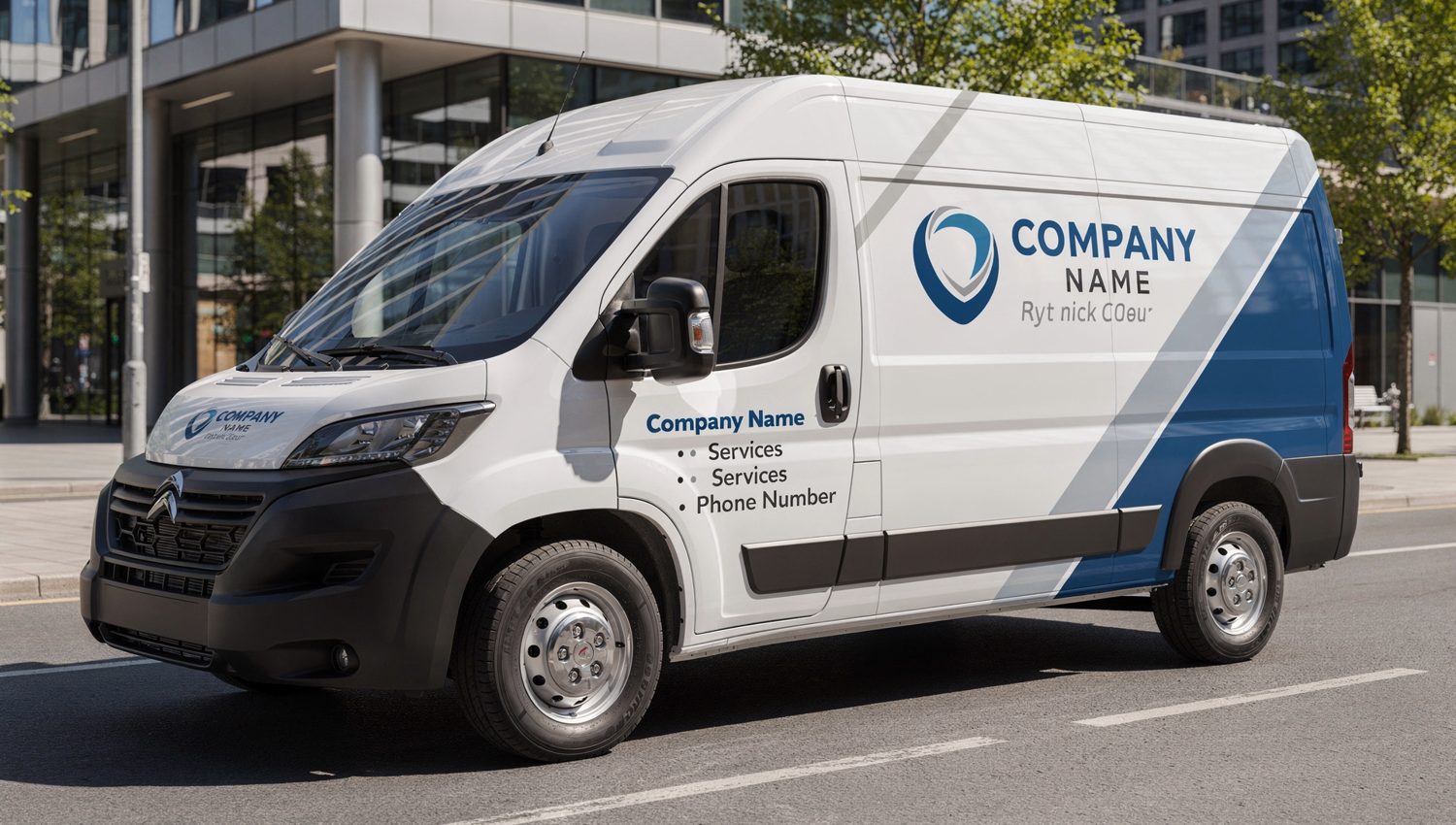 Fahrzeugbeschriftung Werbetechnik Transporter